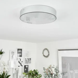 hofstein Plafonnier Mentque LED Argenté, 1 lumière* Lampes Modernes