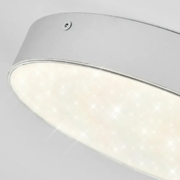hofstein Plafonnier Mentque LED Argenté, 1 lumière* Lampes Modernes