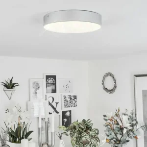 hofstein Plafonnier Mentque LED Argenté, 1 lumière* Lampes Modernes
