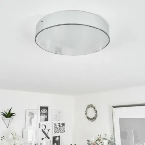 hofstein Plafonnier Mentque LED Argenté, 1 lumière* Lampes Modernes