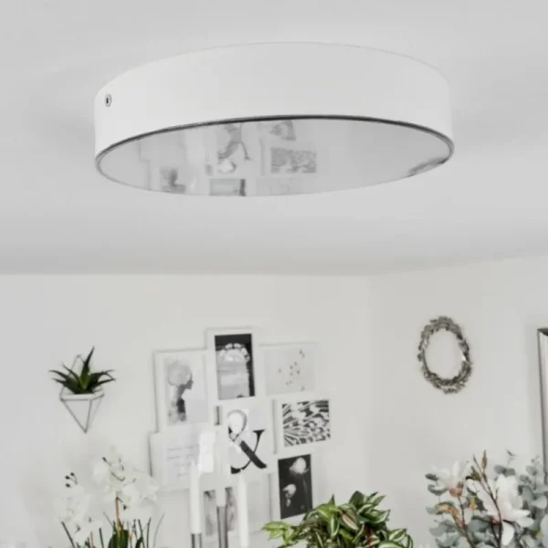 hofstein Plafonnier Mentque LED Blanc, 1 lumière* Lampes Modernes
