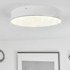 hofstein Plafonnier Mentque LED Blanc, 1 lumière* Lampes Modernes
