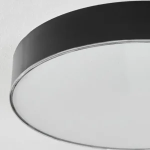 hofstein Plafonnier Mentque LED Noir, 1 lumière* Lampes Modernes