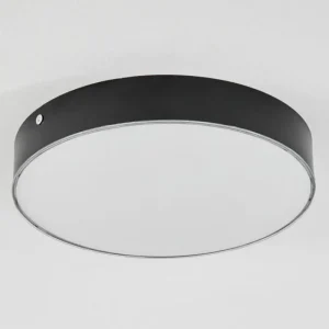 hofstein Plafonnier Mentque LED Noir, 1 lumière* Lampes Modernes