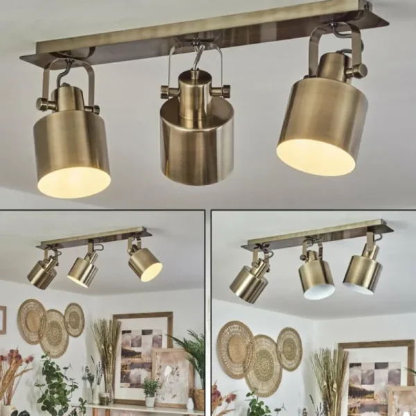 hofstein Plafonnier Neves Laiton, 3 lumières* Lampes Modernes