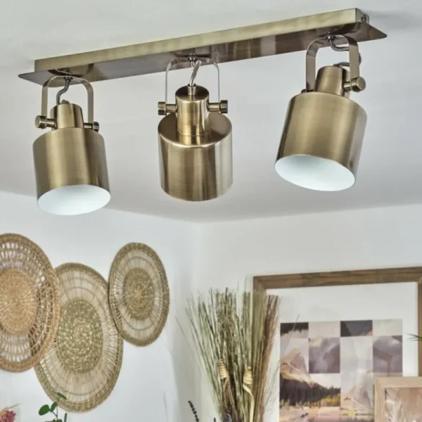 hofstein Plafonnier Neves Laiton, 3 lumières* Lampes Modernes
