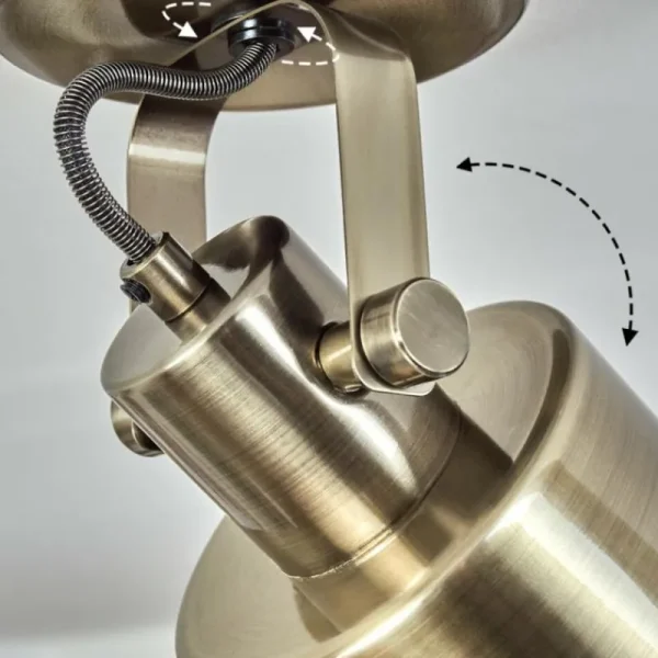 hofstein Plafonnier Neves Laiton, 2 lumières* Lampes Modernes