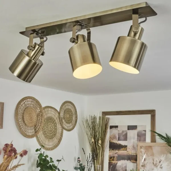 hofstein Plafonnier Neves Laiton, 3 lumières* Lampes Modernes