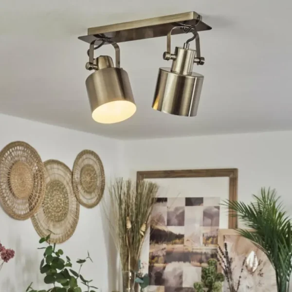 hofstein Plafonnier Neves Laiton, 2 lumières* Lampes Modernes