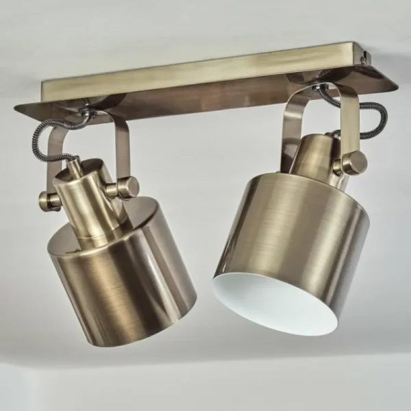 hofstein Plafonnier Neves Laiton, 2 lumières* Lampes Modernes