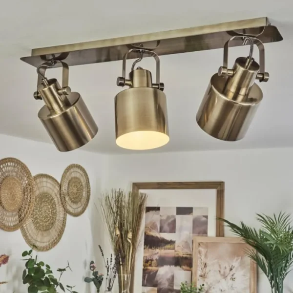 hofstein Plafonnier Neves Laiton, 3 lumières* Lampes Modernes