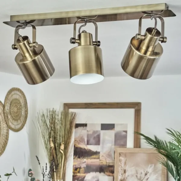 hofstein Plafonnier Neves Laiton, 3 lumières* Lampes Modernes