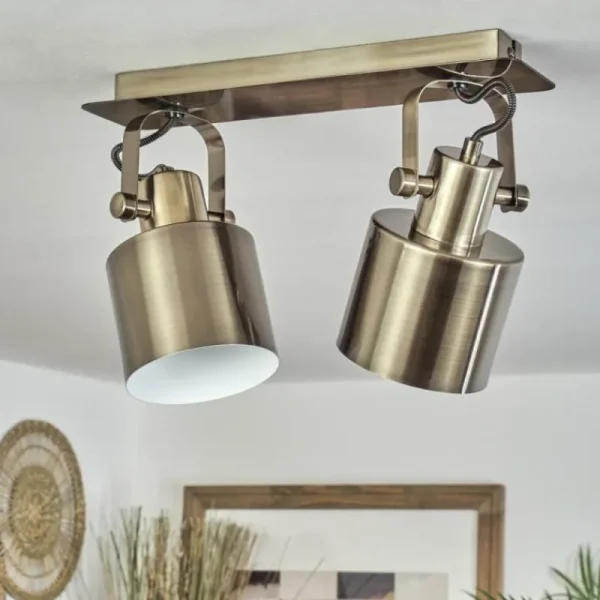 hofstein Plafonnier Neves Laiton, 2 lumières* Lampes Modernes