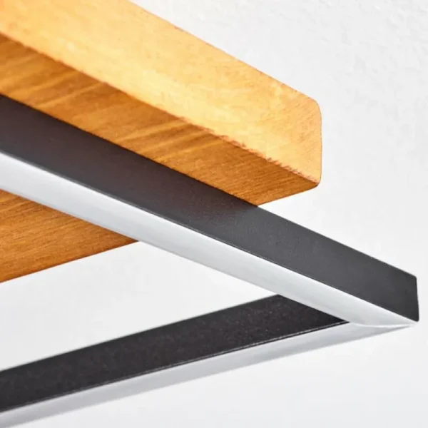 hofstein Plafonnier Pompu LED Écru, Noir, 1 lumière* Lampes Modernes