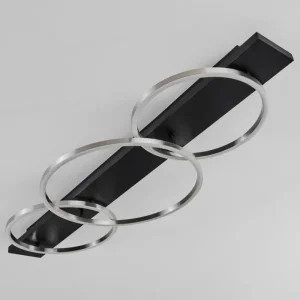 hofstein Plafonnier Pompu LED Noir, 3 lumières* Lampes Modernes