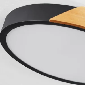 hofstein Plafonnier Pontchardon LED Brun, Noir, 1 lumière* Lampes Modernes