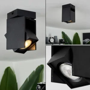 hofstein Plafonnier Prassinet Noir, 1 lumière* Lampes Modernes