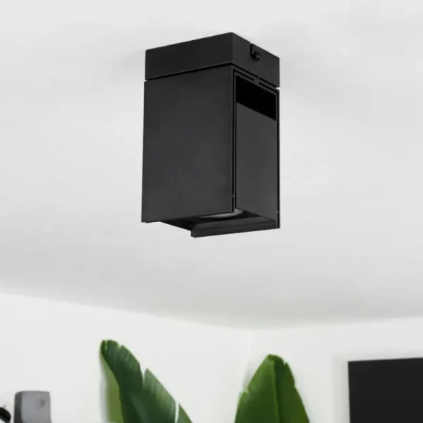 hofstein Plafonnier Prassinet Noir, 1 lumière* Lampes Modernes
