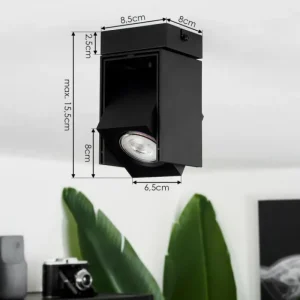 hofstein Plafonnier Prassinet Noir, 1 lumière* Lampes Modernes