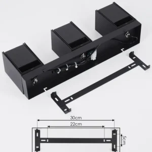 hofstein Plafonnier Prassinet Noir, 3 lumières* Lampes Modernes