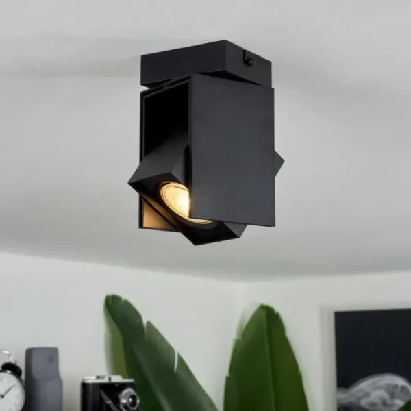 hofstein Plafonnier Prassinet Noir, 1 lumière* Lampes Modernes