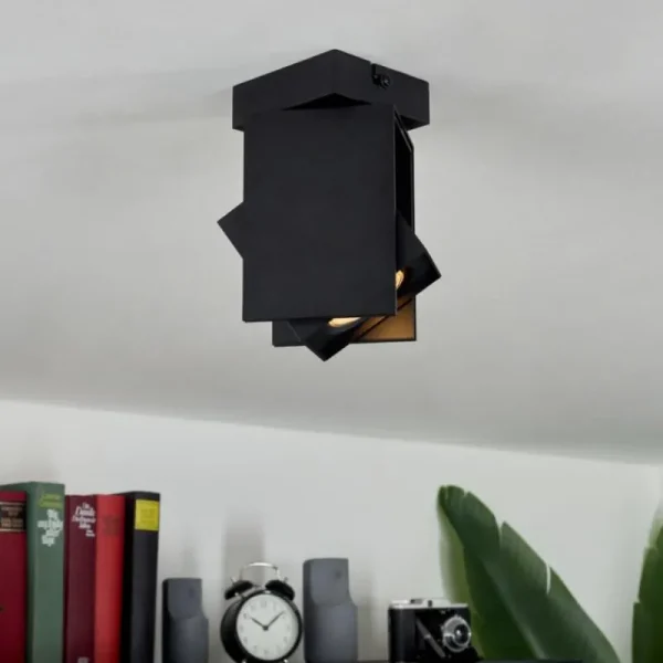 hofstein Plafonnier Prassinet Noir, 1 lumière* Lampes Modernes