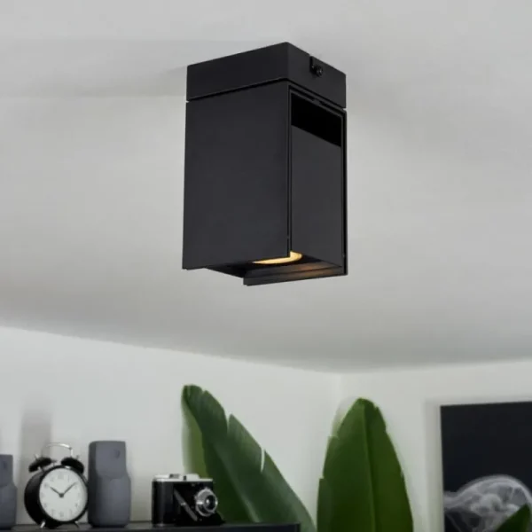 hofstein Plafonnier Prassinet Noir, 1 lumière* Lampes Modernes