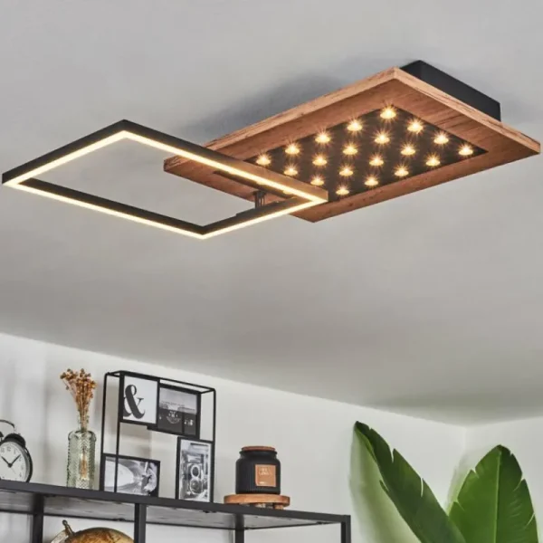 hofstein Plafonnier Ramilos LED Écru, Noir, 1 lumière* Lampes Modernes