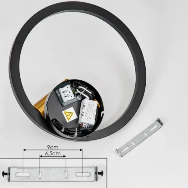 hofstein Plafonnier Reboleiro LED Noir, 2 lumières* Lampes Modernes