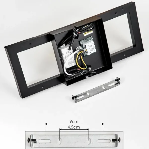 hofstein Plafonnier Reboleiro LED Noir, 2 lumières* Lampes Modernes