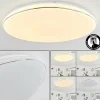 hofstein Plafonnier Remenoville LED Chrome, Blanc, 1 lumière* Lampes Modernes