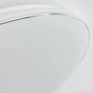hofstein Plafonnier Remenoville LED Chrome, Blanc, 1 lumière* Lampes Modernes