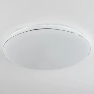 hofstein Plafonnier Remenoville LED Chrome, Blanc, 1 lumière* Lampes Modernes