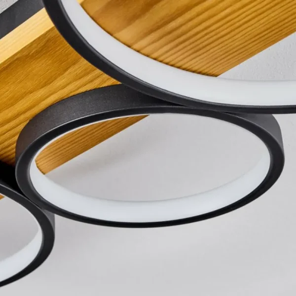 hofstein Plafonnier Rodekro LED Écru, Noir, 1 lumière* Lampes Modernes
