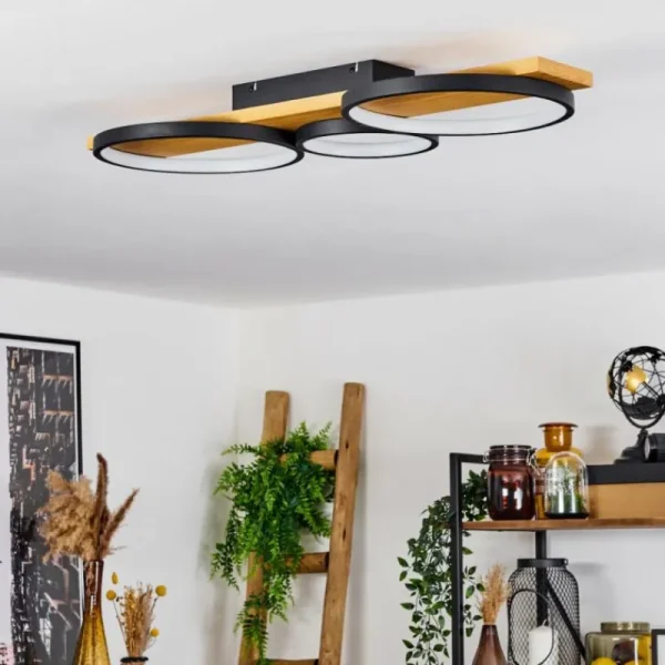hofstein Plafonnier Rodekro LED Écru, Noir, 1 lumière* Lampes Modernes