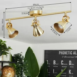 hofstein Plafonnier Salinas Laiton, 3 lumières* Lampes Modernes