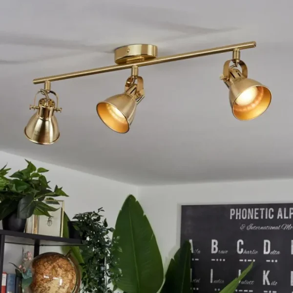 hofstein Plafonnier Salinas Laiton, 3 lumières* Lampes Modernes