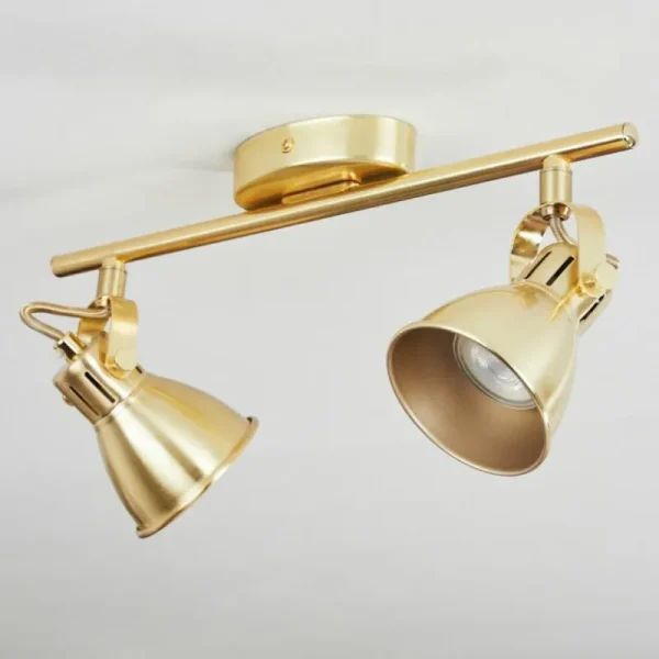 hofstein Plafonnier Salinas Laiton, 2 lumières* Lampes Modernes