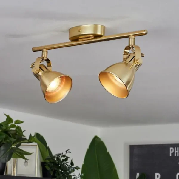 hofstein Plafonnier Salinas Laiton, 2 lumières* Lampes Modernes