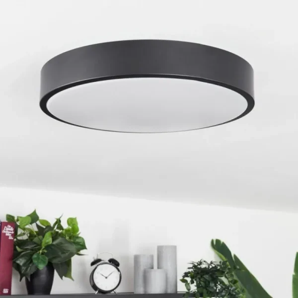 hofstein Plafonnier Samaira LED Noir, 1 lumière* Lampes Modernes