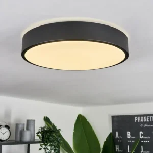 hofstein Plafonnier Samaira LED Noir, 1 lumière* Lampes Modernes