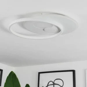 hofstein Plafonnier Selim LED Blanc, 1 lumière, Télécommandes* Lampes Modernes