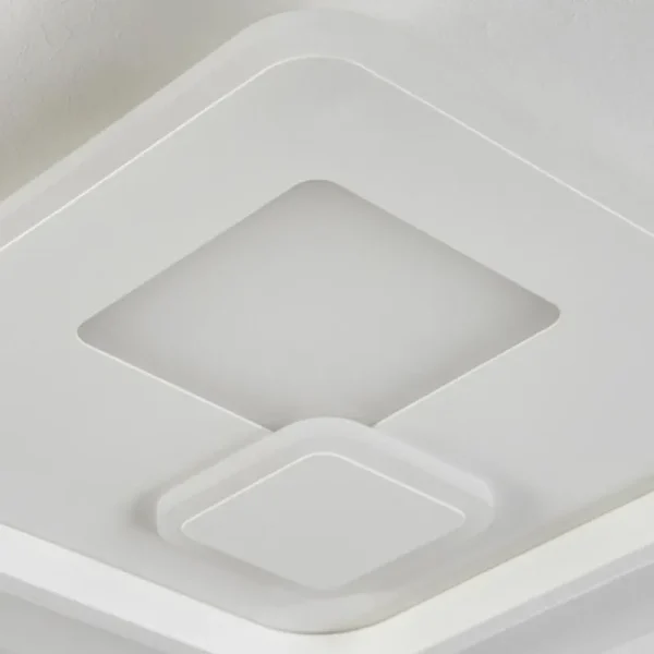 hofstein Plafonnier Selim LED Blanc, 1 lumière, Télécommandes* Lampes Modernes