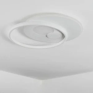hofstein Plafonnier Selim LED Blanc, 1 lumière, Télécommandes* Lampes Modernes
