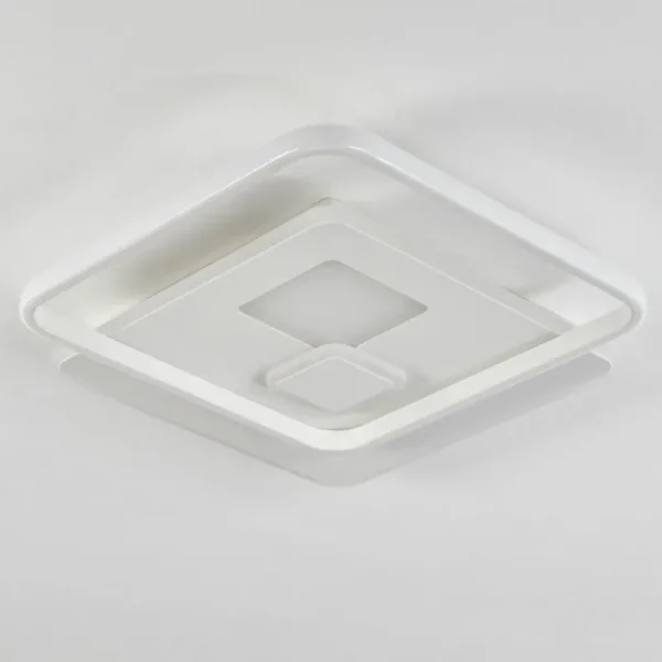 hofstein Plafonnier Selim LED Blanc, 1 lumière, Télécommandes* Lampes Modernes