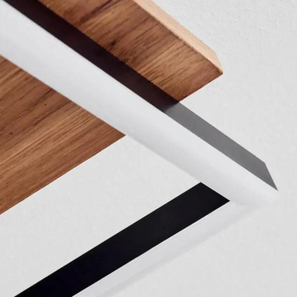 hofstein Plafonnier Sequeira LED Bois clair, Couleur bois, Noir, 4 lumières* Lampes Modernes