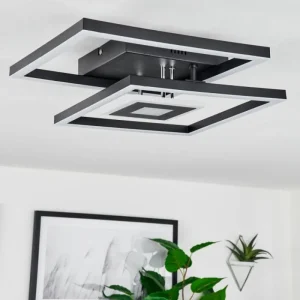 hofstein Plafonnier Serzedelo LED Noir, 1 lumière* Lampes Modernes