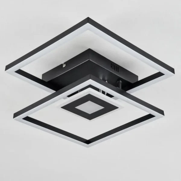 hofstein Plafonnier Serzedelo LED Noir, 1 lumière* Lampes Modernes