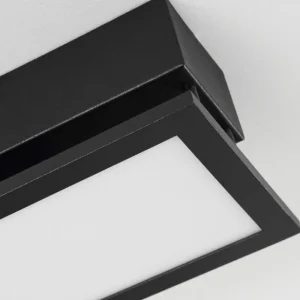 hofstein Plafonnier Sourbarie LED Brun, Couleur bois, Noir, 1 lumière* Lampes Modernes