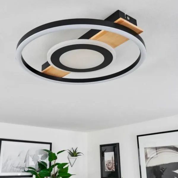 hofstein Plafonnier Taboneira LED Écru, Noir, Blanc, 1 lumière* Lampes Modernes